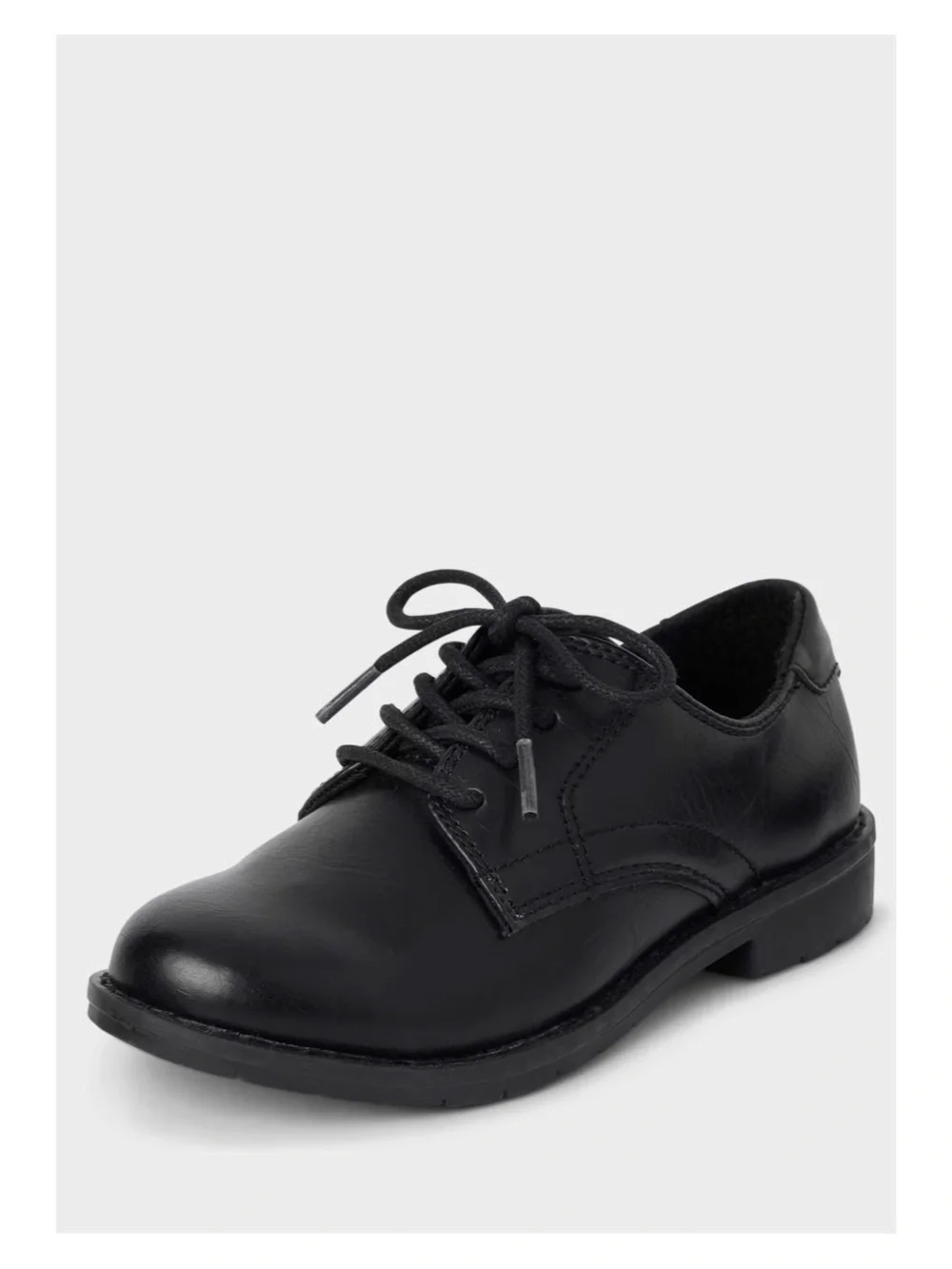 Classic Black Lace-Up Boys Oxford Shoes